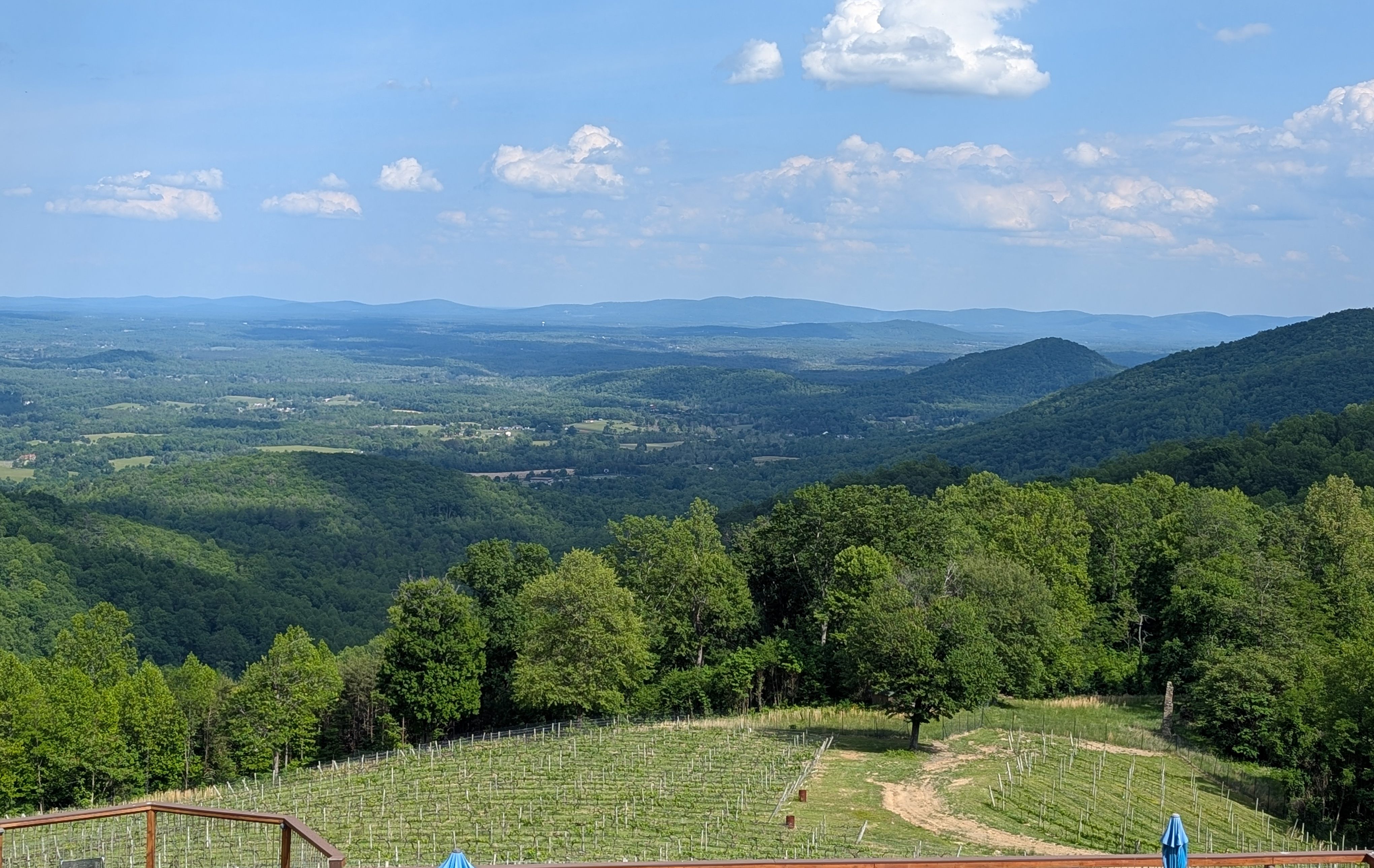 A view of the Blue Ridge Mountains from Virginia