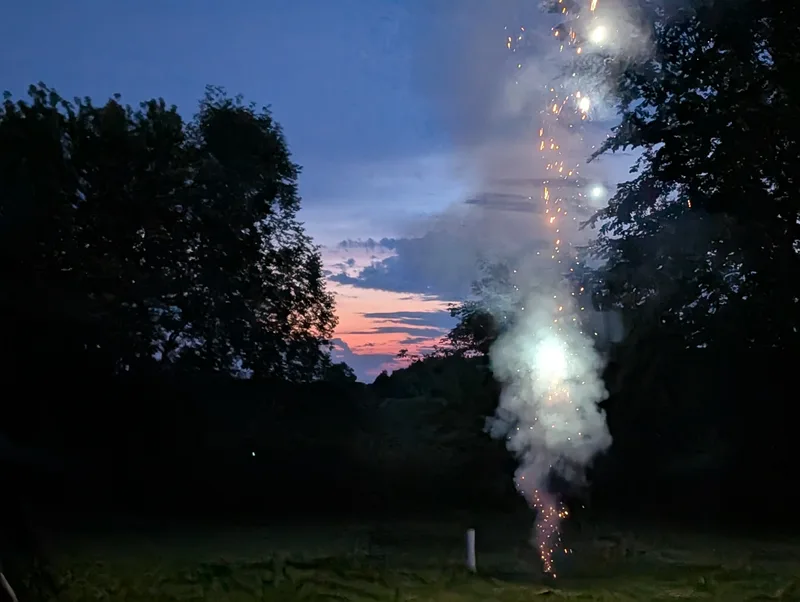 Fireworks ground display